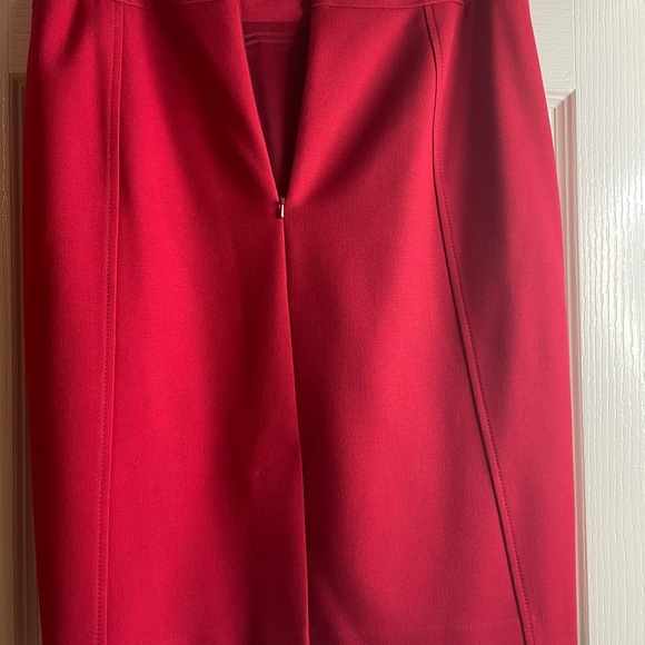 Nordstrom Halogen Red Pencil Skirt - Picture 5 of 7